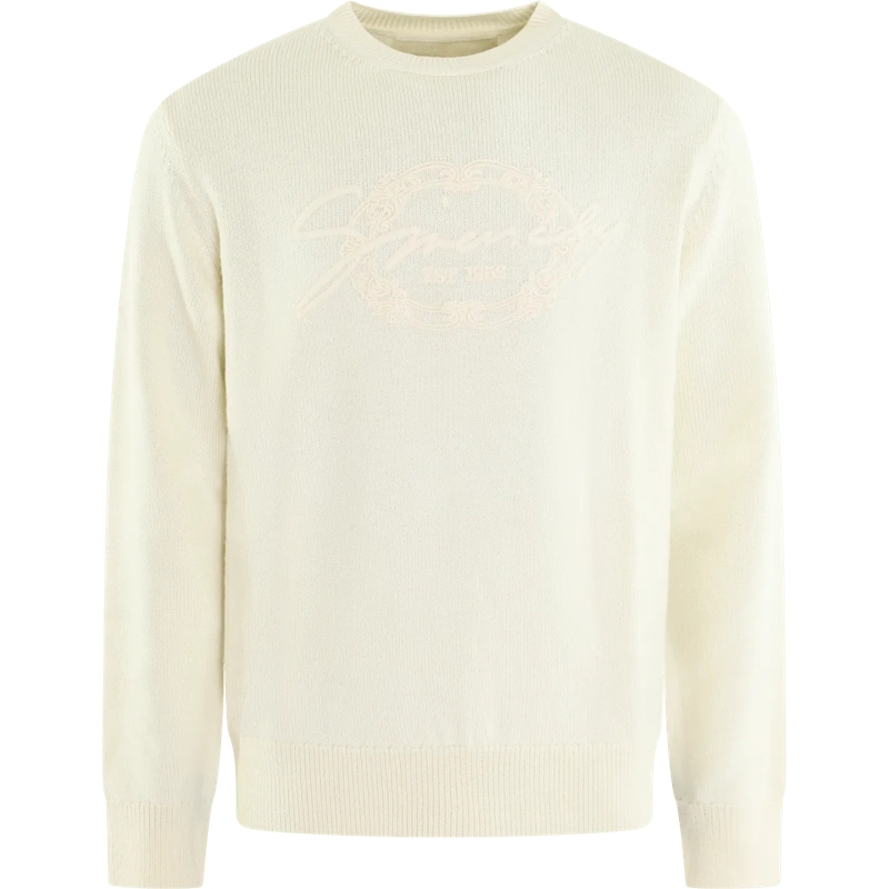 Givenchy Sweatshirt Heren Medallion Sweater Wol Beige beige