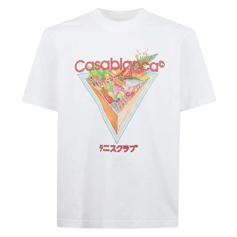 Casablanca T-Shirt Crewneck Logo T-Shirt White