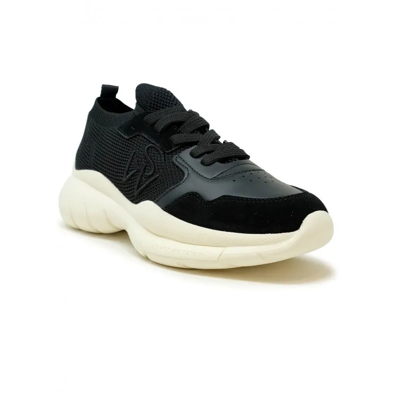 Stuart Weitzman Lage-top sneaker Sh301 Black Calf Leather Sw 5050 Trainers Black