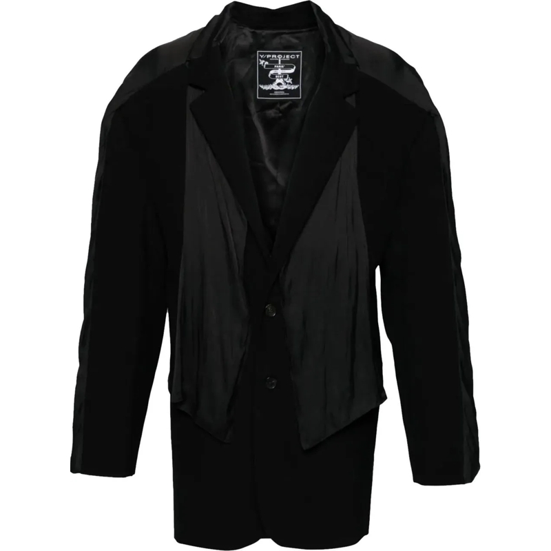 Y/Project Blazer Insert Scarf Blazer Black schwarz