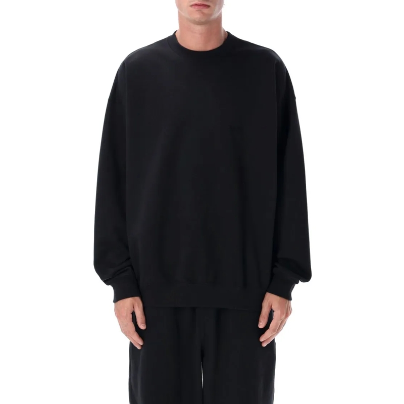 Y-3  Brushed Terry Loose-Fit Crewneck Sweatshirt Black