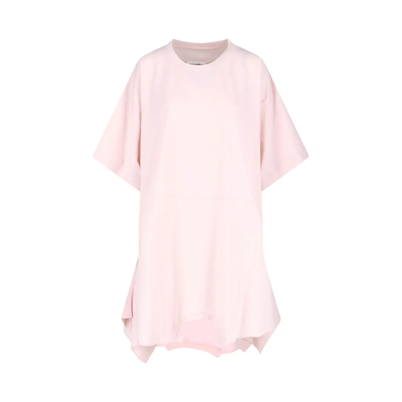 MM6 Maison Margiela Minikleid Dress In Pink Cotton, Light Shade Pink
