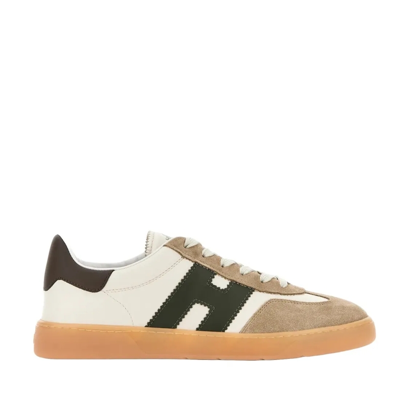 Hogan Lage-top sneaker Lace-Up Sneakers With Beige Suede Overlays Multicolor