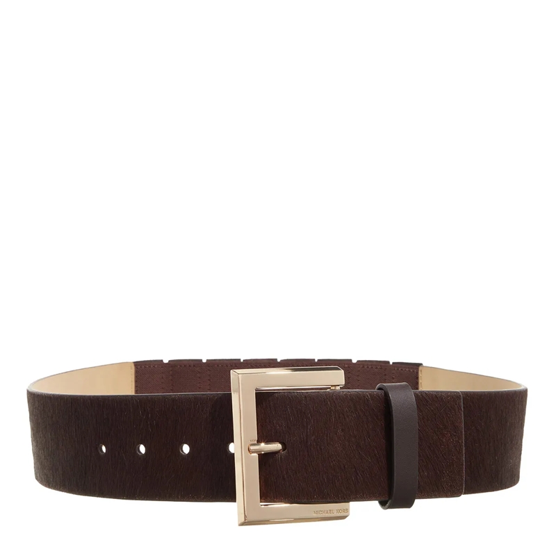 MICHAEL Michael Kors Taillengürtel 55Mm Haircalf Belt W Stretch Back Chocolate(Image 3)