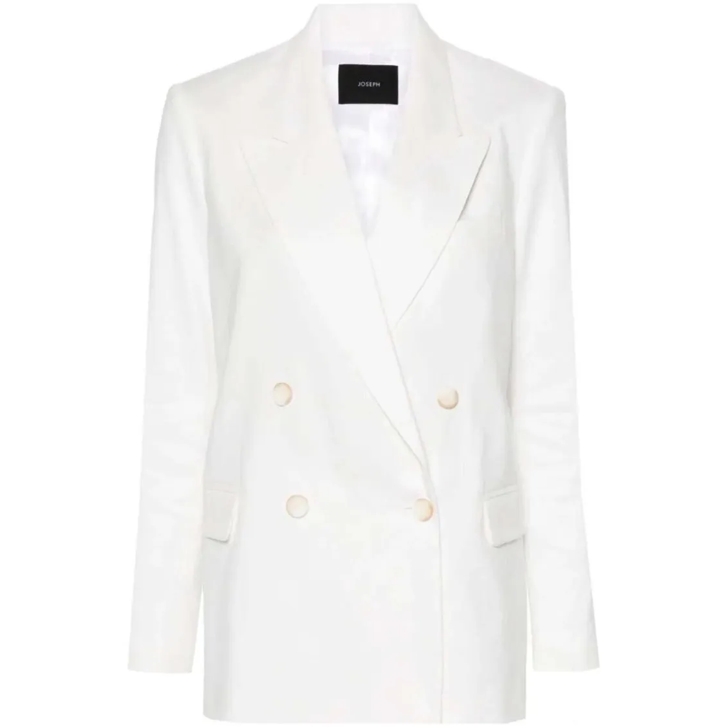 ボトムスその他 Joseph Ivory Double-Breasted Linen Blazer Joseph Ivory Double-Breasted Linen Blazer White | Blazer