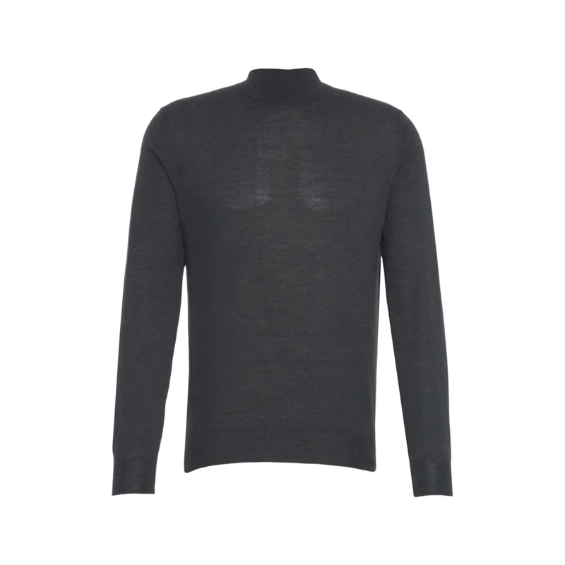 Gender Pullover Merino Wool Turtleneck Black
