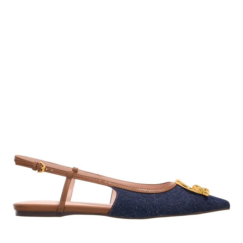Coccinelle Ballerinas Coccinelle C-Me Denim Blue Den/Cognac