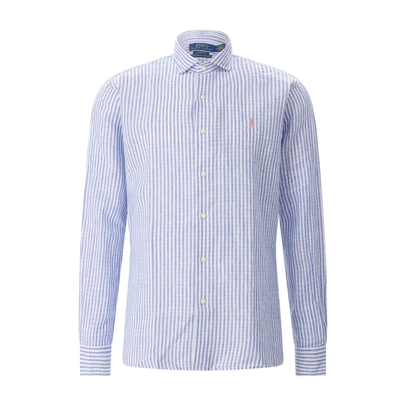 Polo Ralph Lauren Hemd Gestreiftes Hemd aus Leinen & Baumwolle mehrfarbig