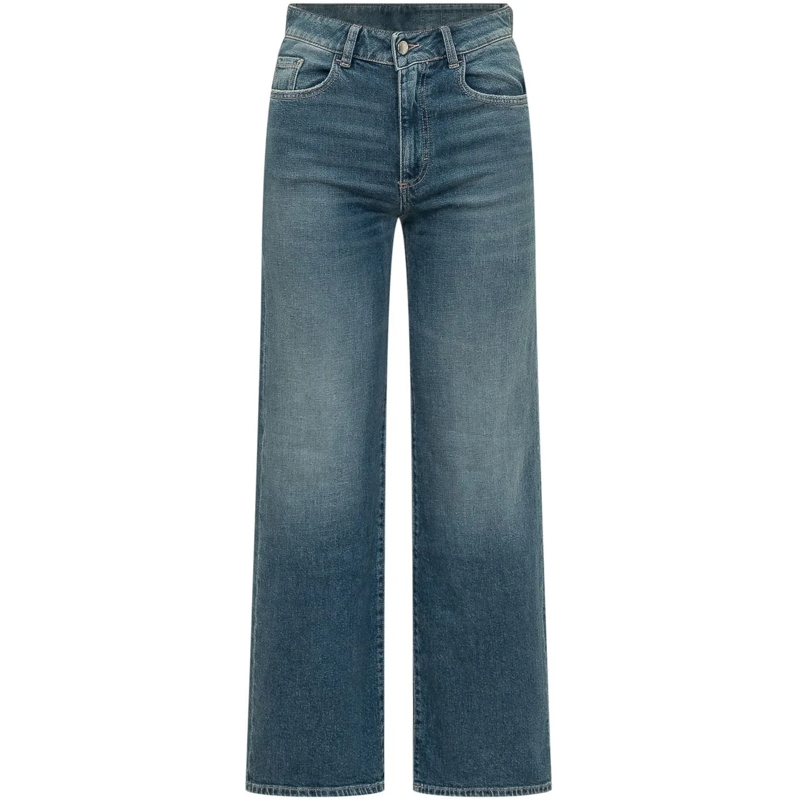 ICON DENIM Boyfriend-Jeans Jeans gamba dritta blau