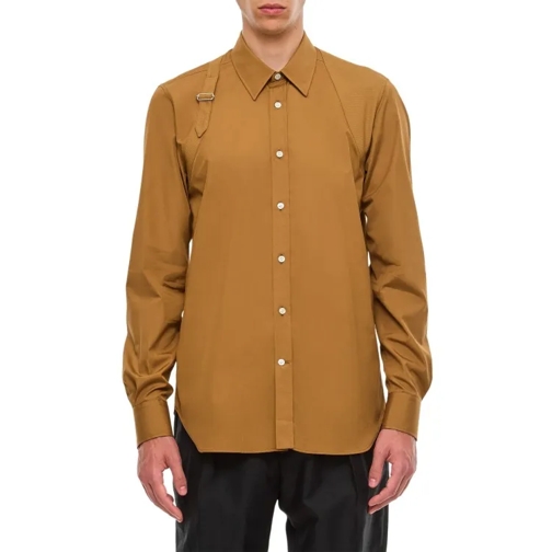 Alexander McQueen Responsible Cotton Shirt Brown 