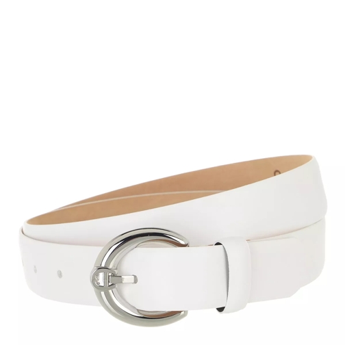 AIGNER Fashion Belt Leather White Ledergürtel