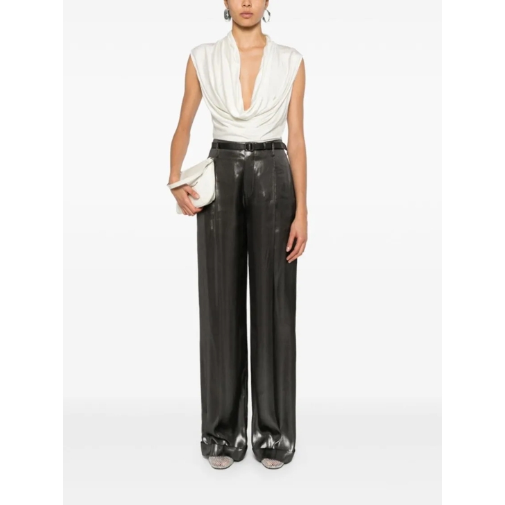 パンツ Ralph Lauren Ralph Lauren Collection Acklie Pleated Pants Ralph Lauren Acklie Pleated Pants In Black - 34% Off