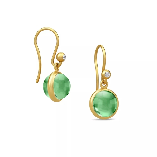 Julie Sandlau Primini Earrings Gold/Green Pendant d'oreille