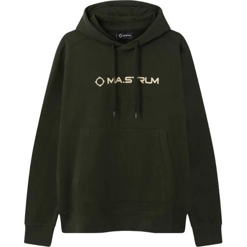 MA. STRUM Hoodie Mastrum Chest Logo Hoodies Groen Mas4522 M306 Oil  grün