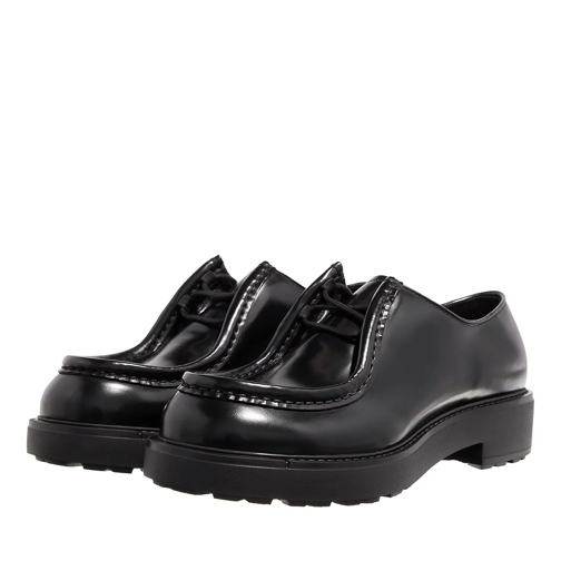 Prada Roger Spazzolato Black Chaussures à lacets