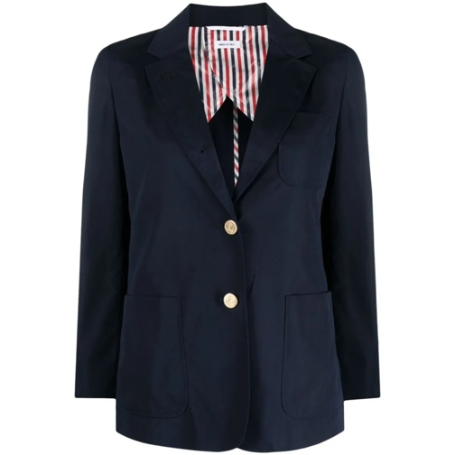 Thom Browne Blazer Rwb Single-Breasted Blazer Blue