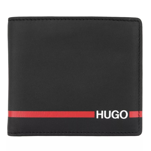 Hugo Austen 4 cc coin Wallet Black Tvåveckad plånbok