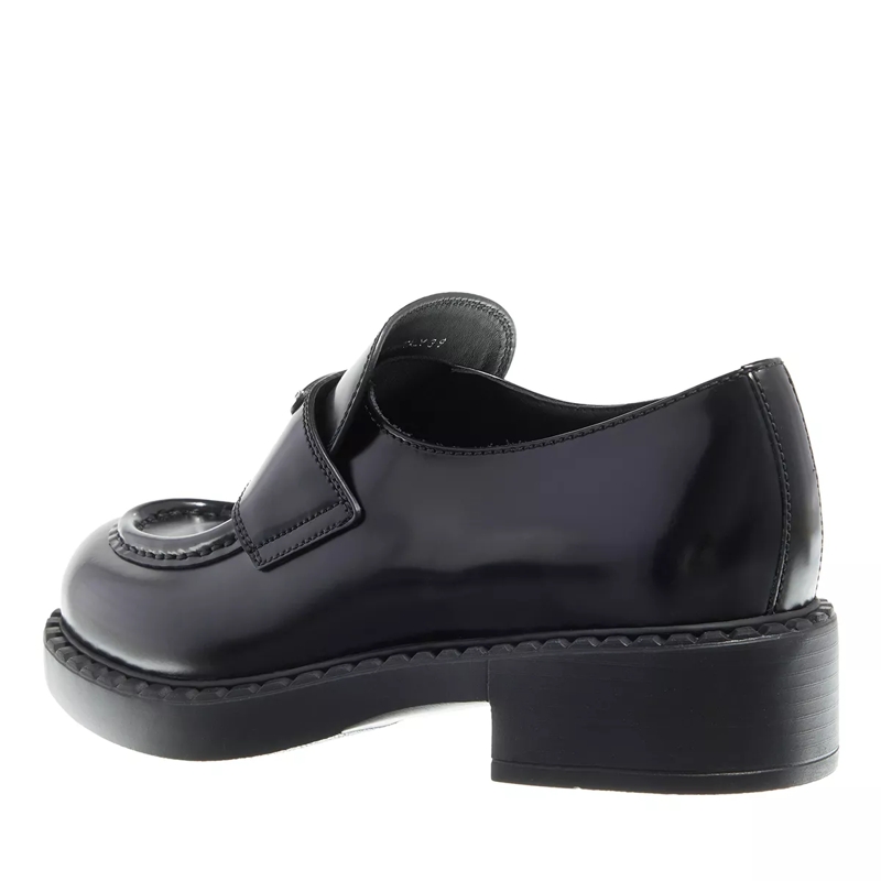 Prada Loafer Brushed Leather Loafers Black(Image 2)