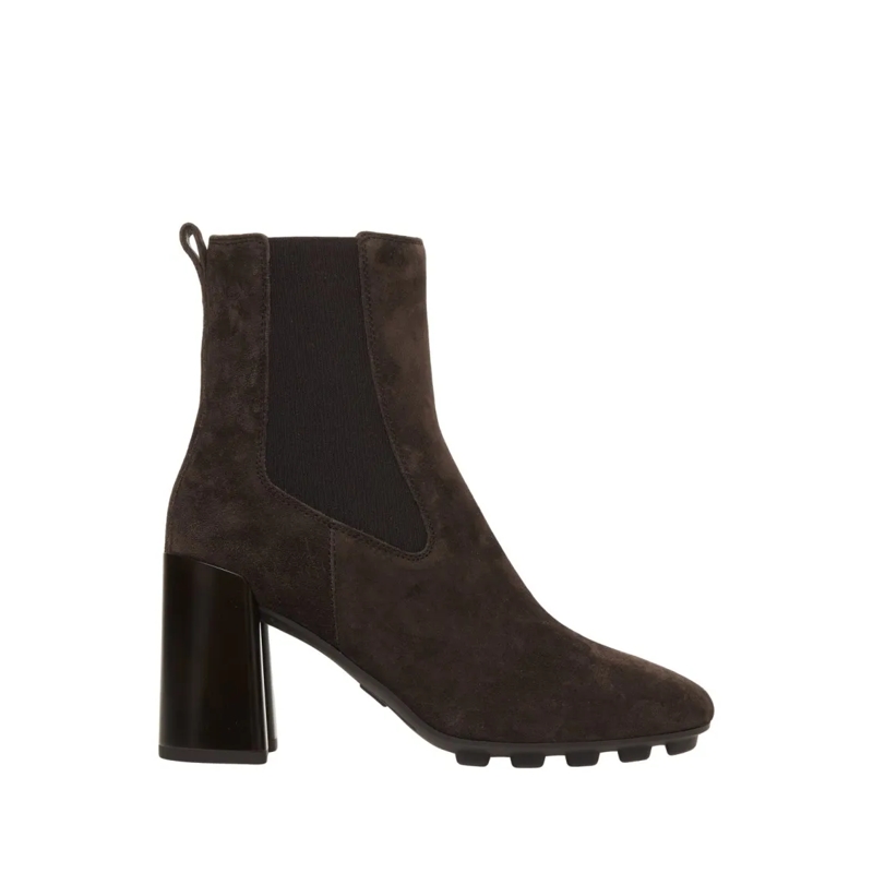 Hogan Stiefel Chelsea Suede Boots Brown