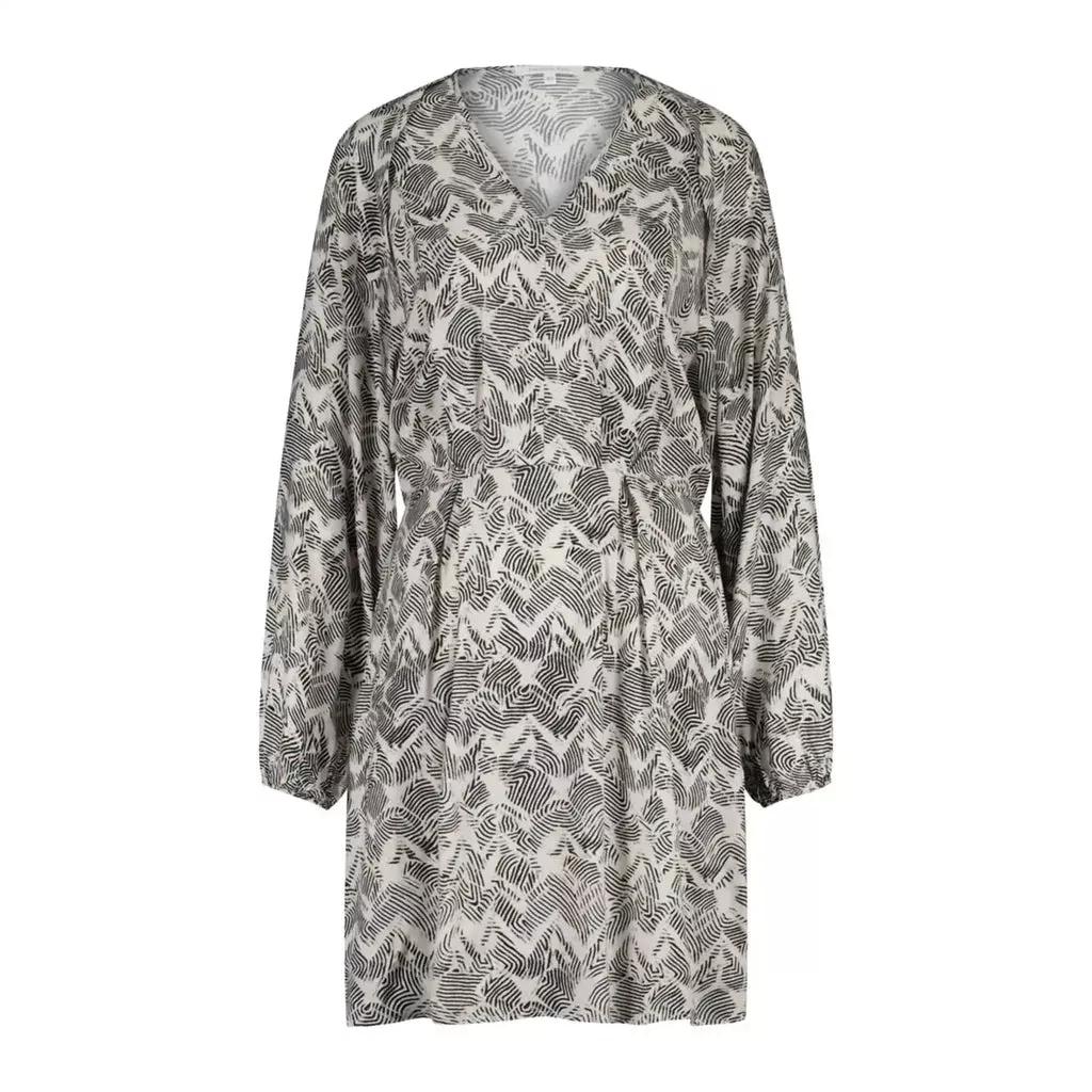 Patrizia Pepe - Kleid mit Print - Größe 38 - gray