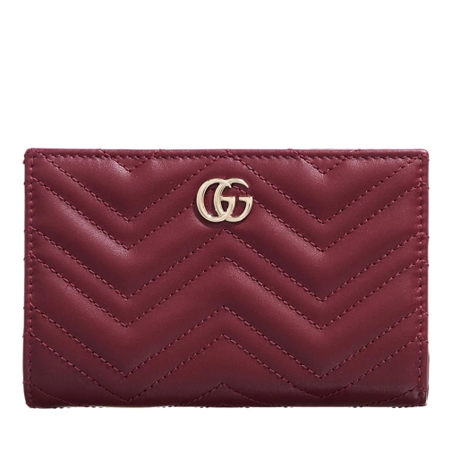 Gucci Bi-Fold Portemonnee Gg Marmont Wallet Red