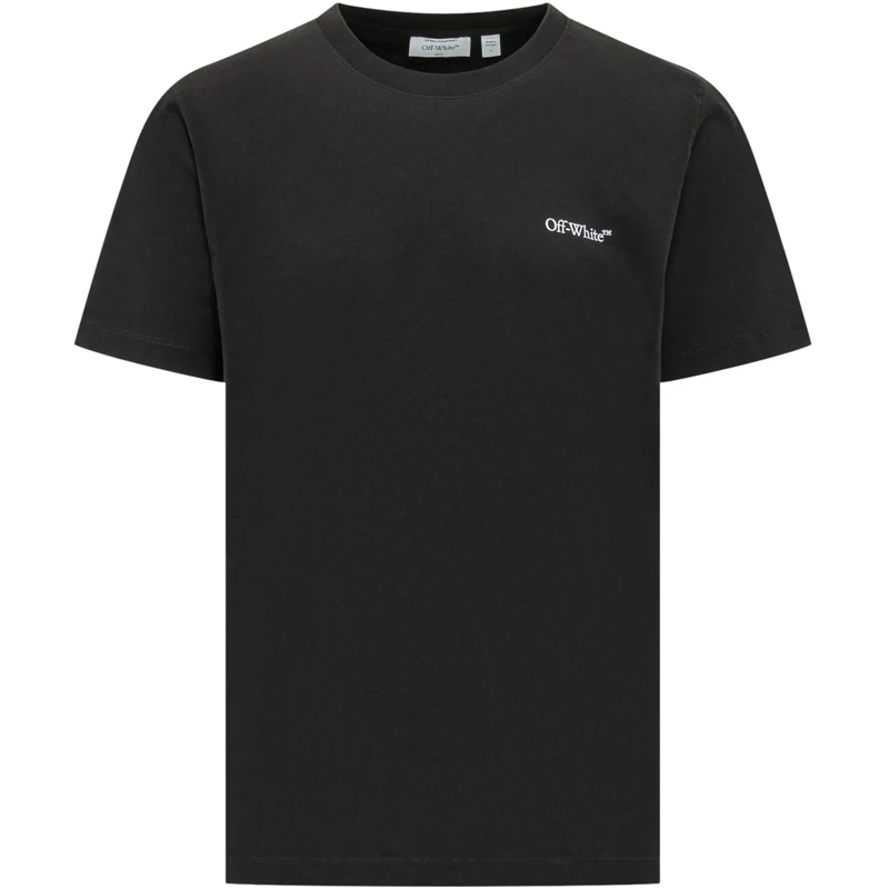 Off-White T-Shirt T-shirt Metal Arrow con Logo Frontale schwarz