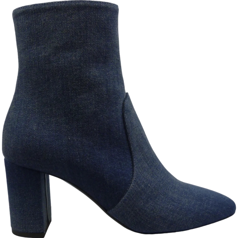 Saint Laurent Stiefel Stivaletti in Denim Blu blau