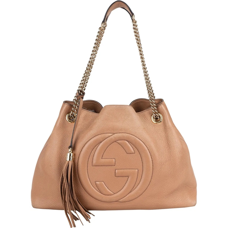 Gucci Tote Gucci Leather GG Soho Shoulder Bag braun