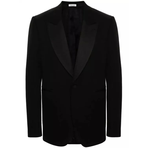 Alexander McQueen Black Single Breasted Jacket Black 