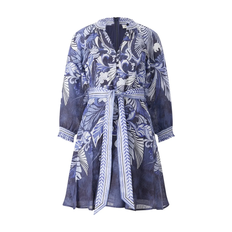 Hale Bob Minikleid Minikleid aus Leinen blau