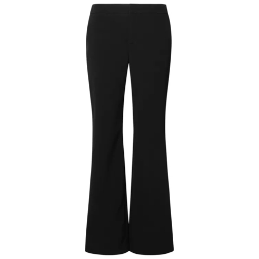 Balmain  Black Viscose Trousers Black