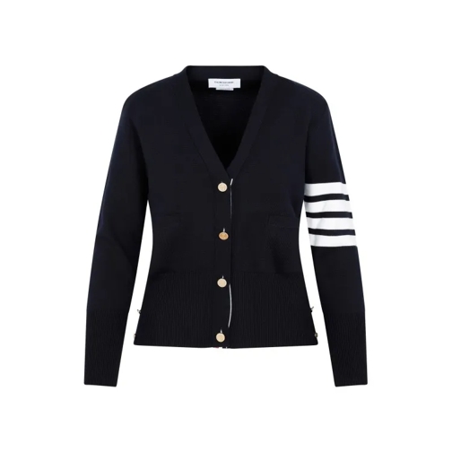 Thom Browne  Wool Milano Classic Cardigan Black