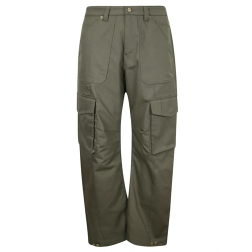 Golden Goose  Wide Leg Cargo Trousers Green