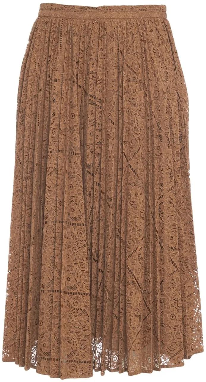 Max Mara - Pleated Maxi Skirt 'Leandro' - Größe 42 - beige