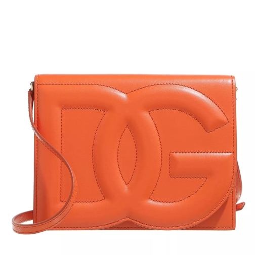Dolce&Gabbana Logo Shoulder Bag Orange Crossbody Bag
