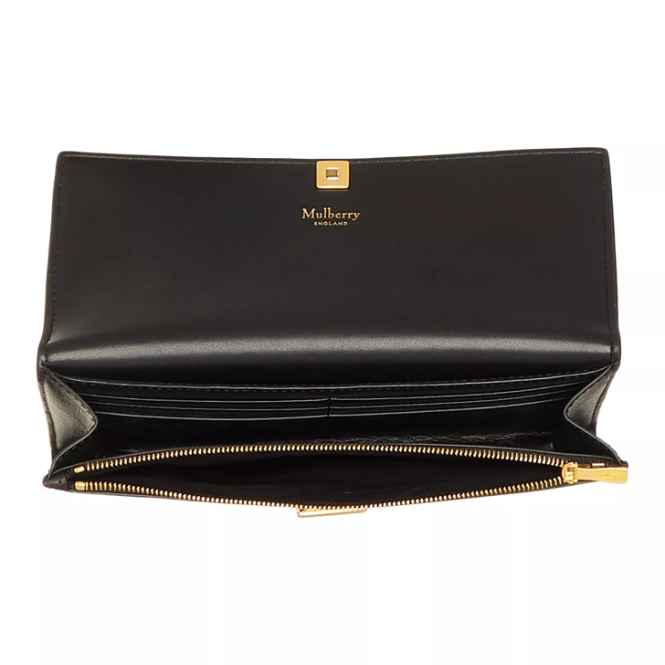 Mulberry Mulberry Tree Long Wallet Black Portemonnaie mit Uberschlag