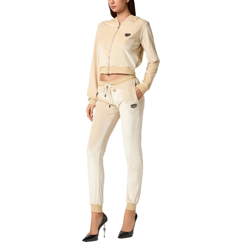 Philipp Plein Jogginghose Jogginghose Skull Mit Schmucksteinen beige(Image 4)