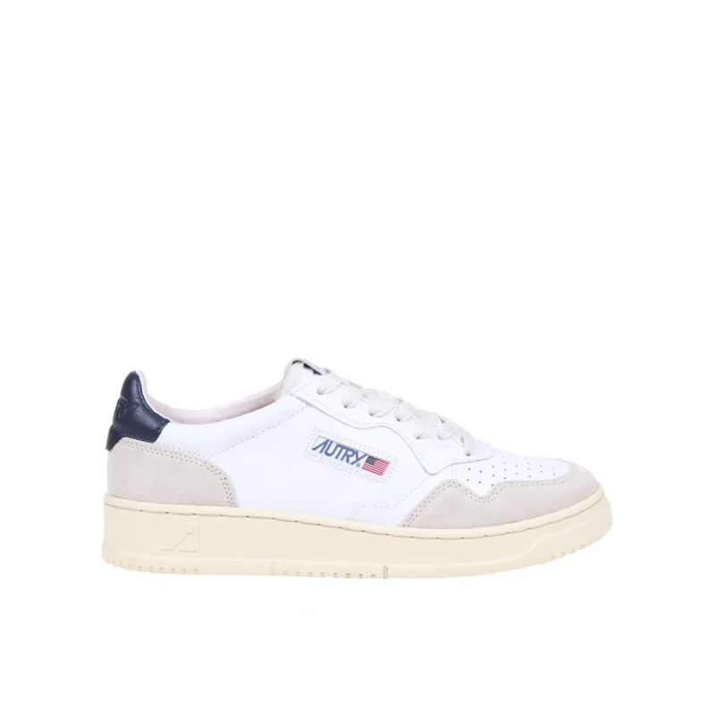 Autry International Sneaker basse Sneakers In Leather And Suede Color White And Blue White