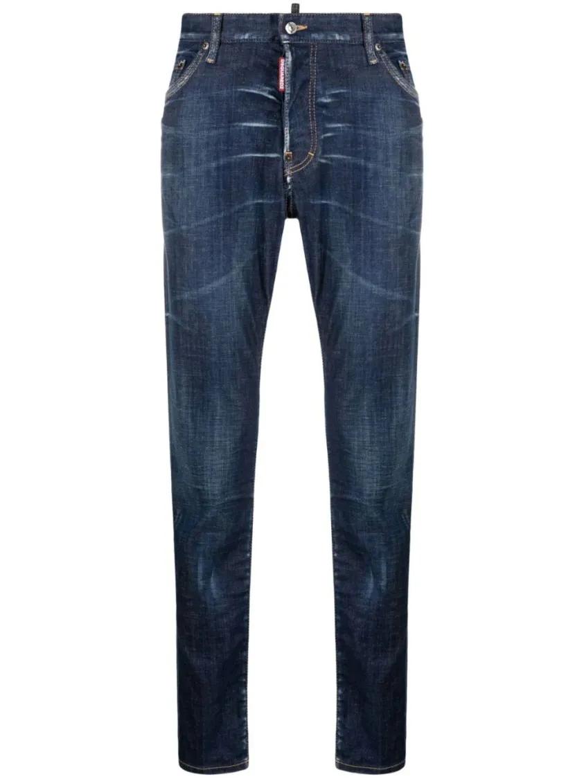 Dsquared2 - Slim-Cut Stretch-Cotton Jeans - Größe 52 - blau