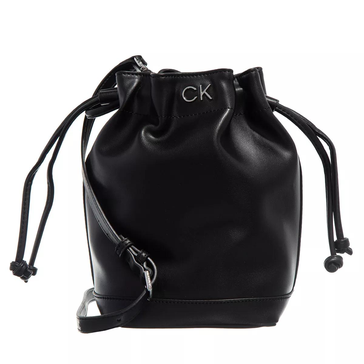 Calvin Klein Satchel Bag - Re-Lock Drawstring Bag Small - Gr. unisize - in Schwarz - für Damen