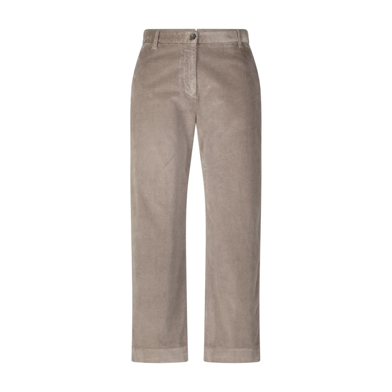 Nine In The Morning Casual broeken Hose aus Cord Braun