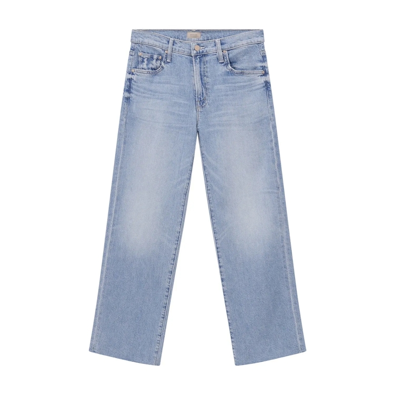 Mother Jeans Jeans The Mid Rise Rambler Zip Ankle Fray blau
