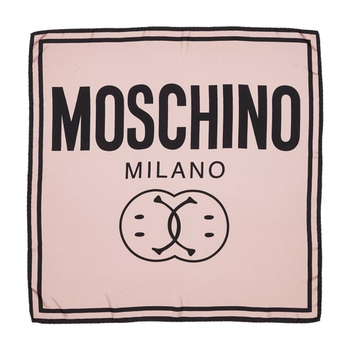 Moschino Scarf  90X90  cm Pink Lichtgewicht Sjaal