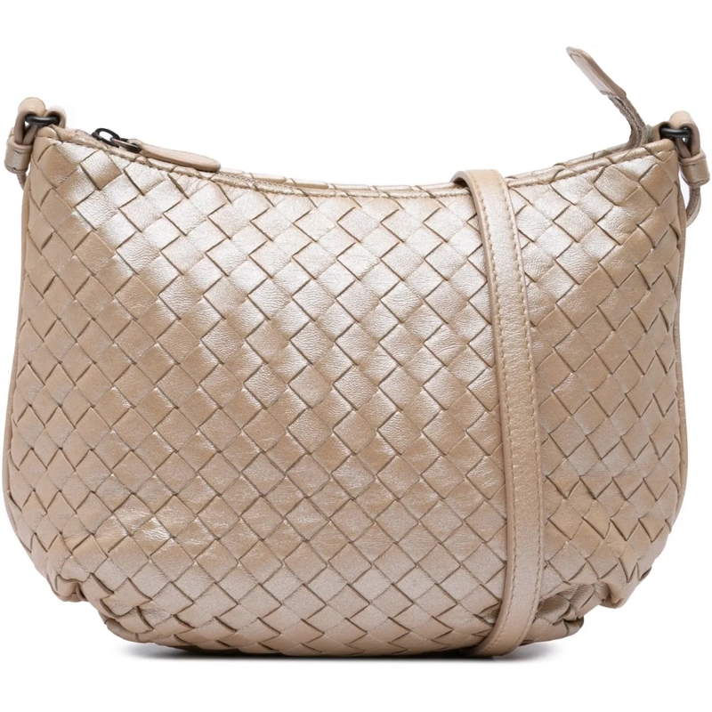 Bottega Veneta Schultertasche Nappa Intrecciato Crossbody gold