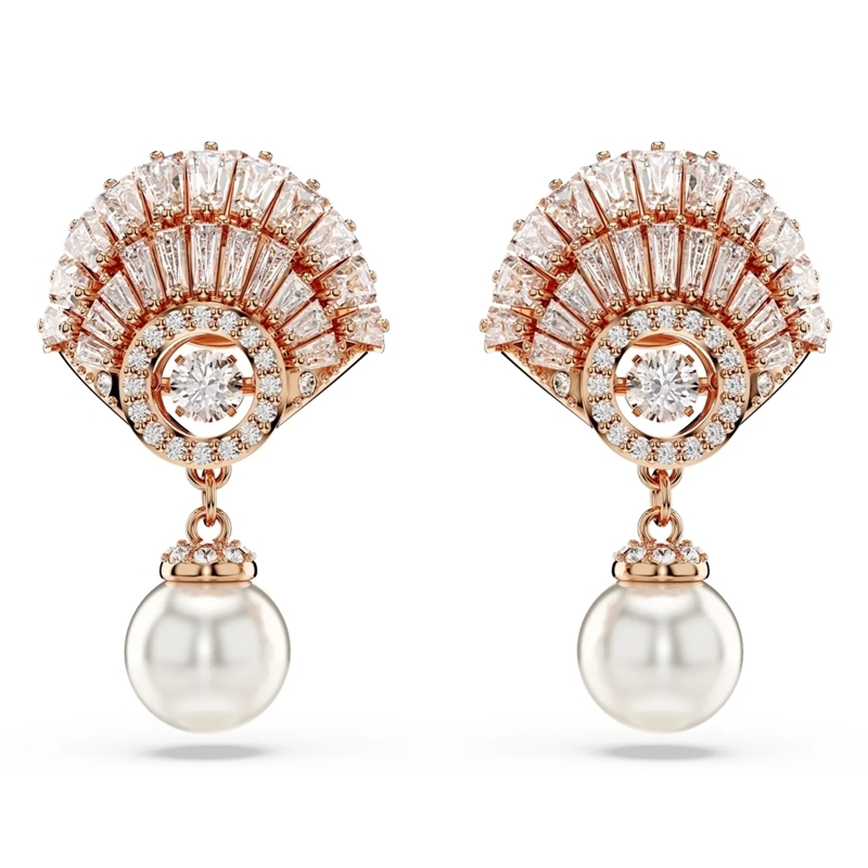 Swarovski Creolen Idyllia Roes Ohrringe Roségold