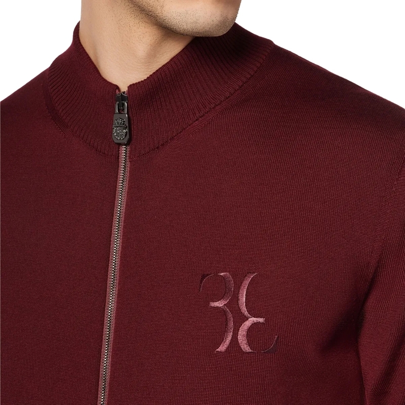 BILLIONAIRE Gestricktes Oberteil Strickjacke bordeaux(Image 4)