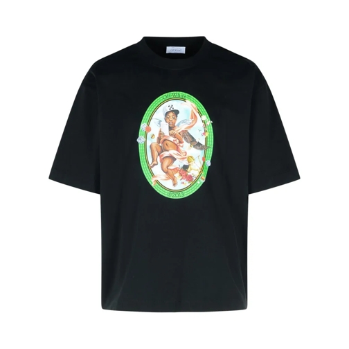 Off-White T-Shirts 'Fresco Skate' Black Cotton T-Shirt Black