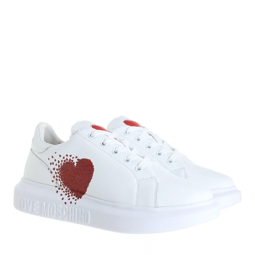 Love Moschino Sneakerd Gomma40 Vitello Bianco Low-Top Sneaker