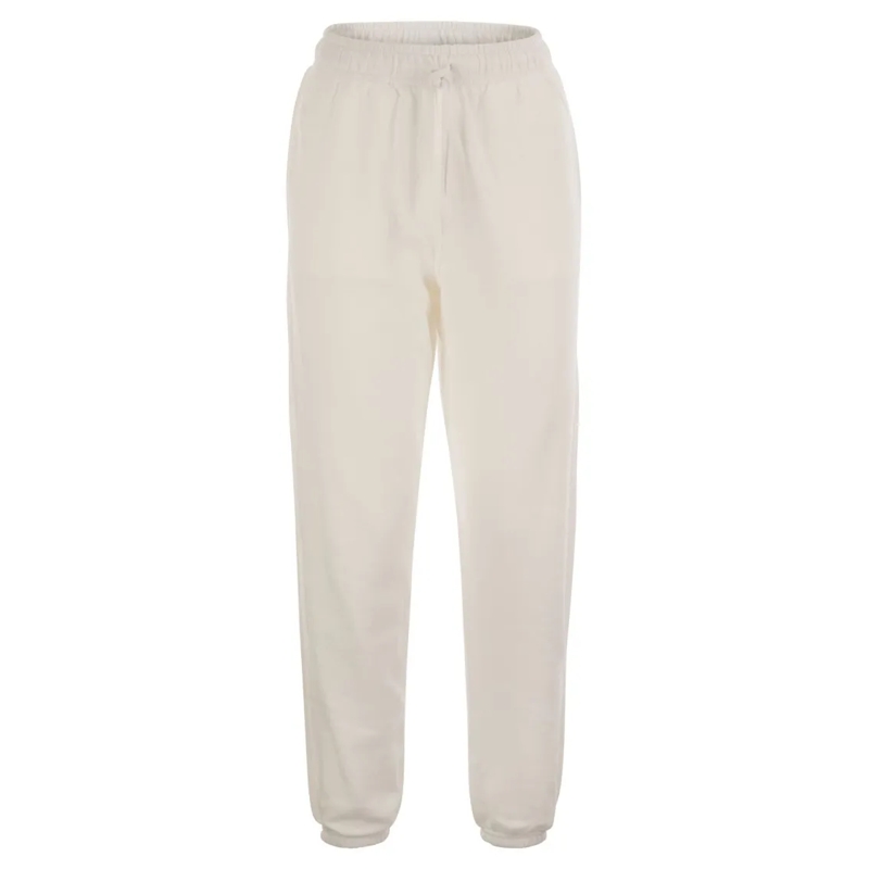 Polo Ralph Lauren  Plush Fleece Sports Trousers With Tapered Cut White