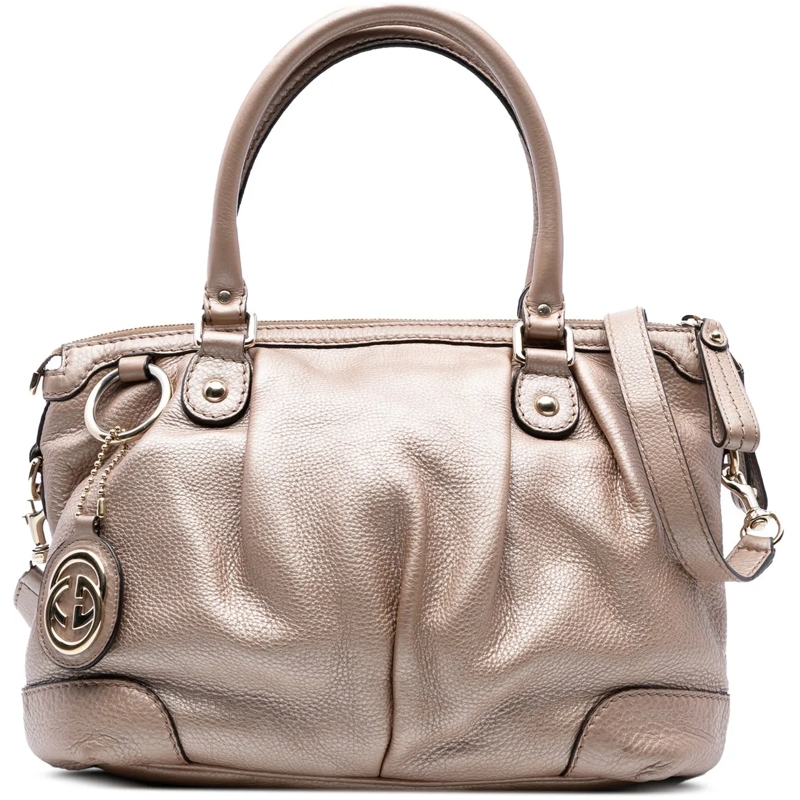 Gucci Sac à bandoulière Calfskin Sukey Satchel rose